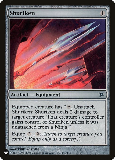 Shuriken highlighted card art