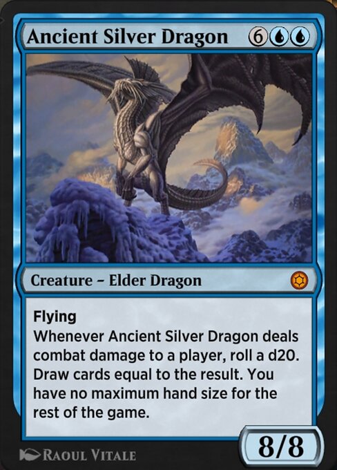 Ancient Silver Dragon highlighted card art
