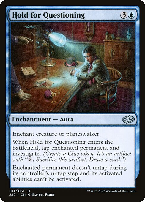 Hold for Questioning highlighted card art