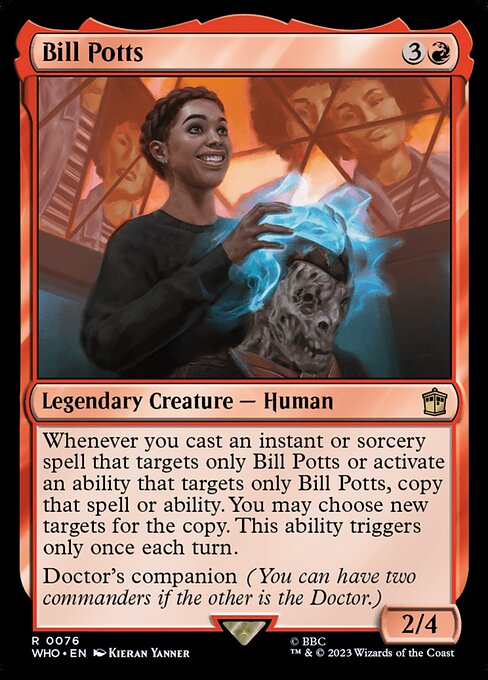 Bill Potts highlighted card art