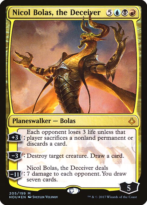 Nicol Bolas, the Deceiver highlighted card art