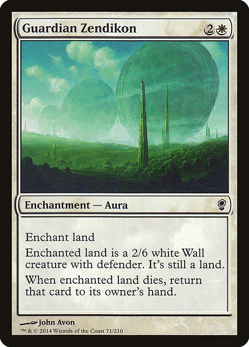 Guardian Zendikon highlighted card art