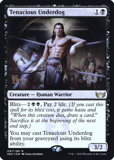 Tenacious Underdog highlighted card art