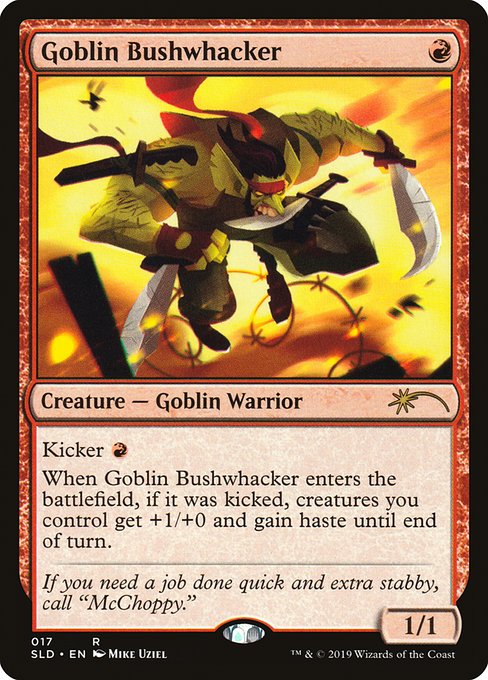 Goblin Bushwhacker from Secret Lair Drop