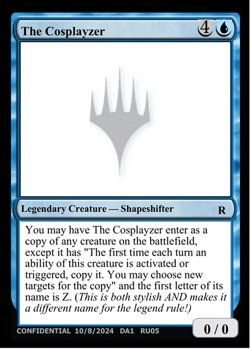 The Cosplayzer highlighted card art