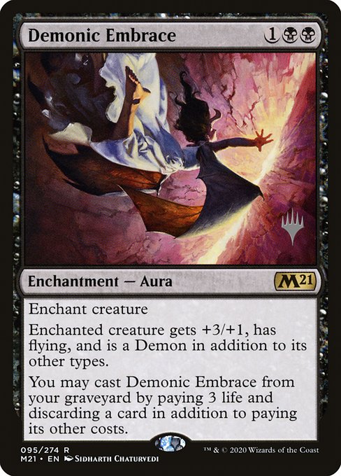 Demonic Embrace from Core Set 2021 Promos