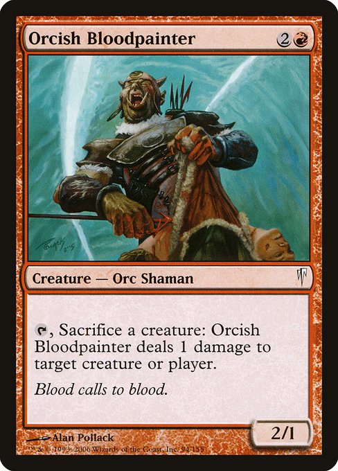 Orcish Bloodpainter highlighted card art