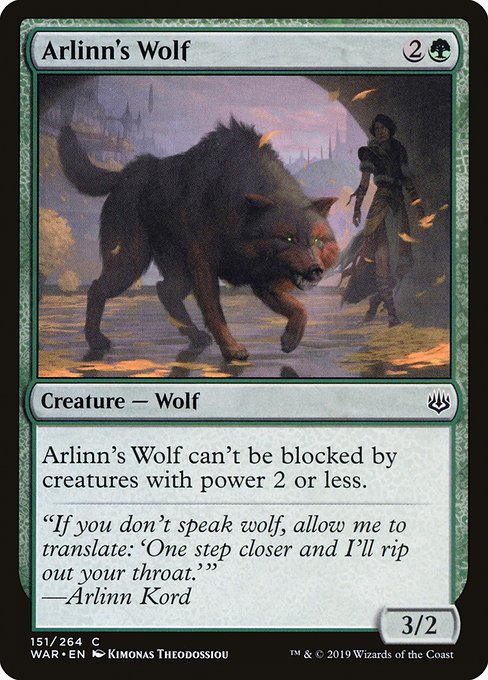 Arlinn's Wolf highlighted card art