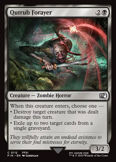 Qutrub Forayer highlighted card art