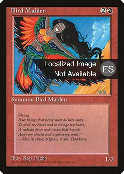 Bird Maiden from Fourth Edition Foreign Black Border