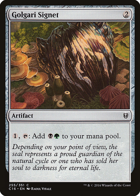 Golgari Signet from Commander 2016