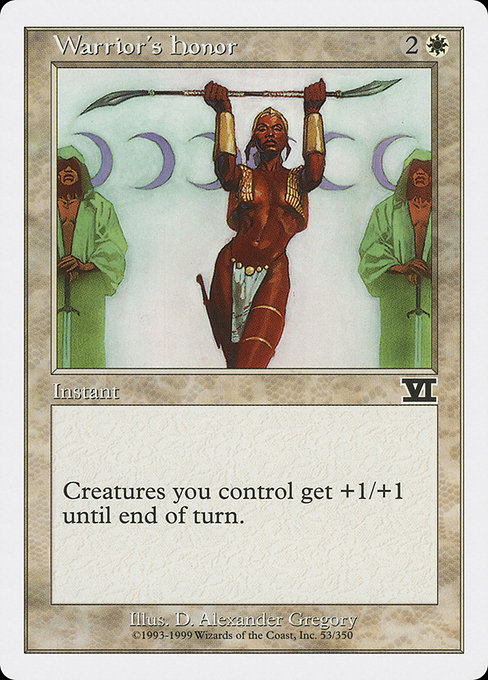 Warrior's Honor from Classic Sixth Edition