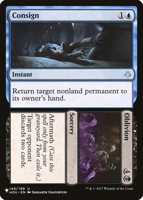 Consign // Oblivion highlighted card art