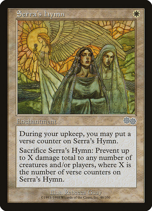 Serra's Hymn highlighted card art