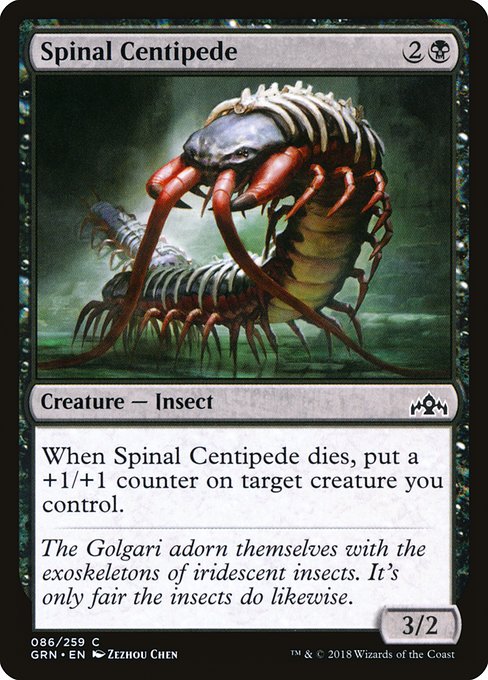 Spinal Centipede highlighted card art