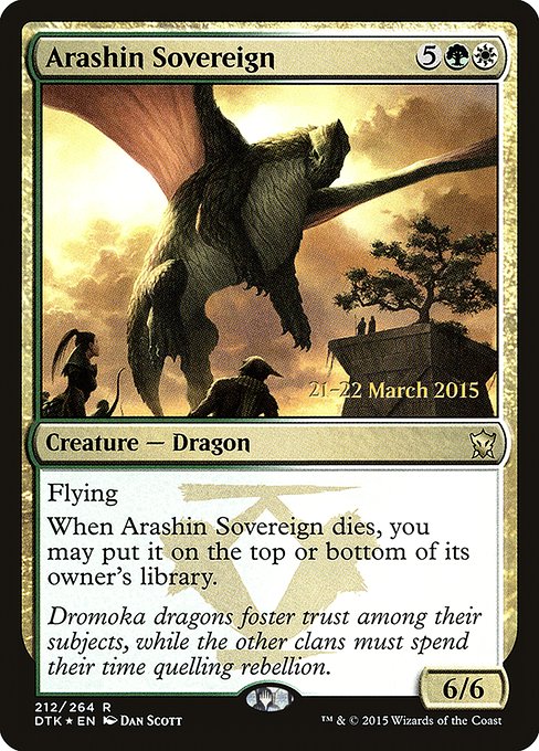Arashin Sovereign from Dragons of Tarkir Promos