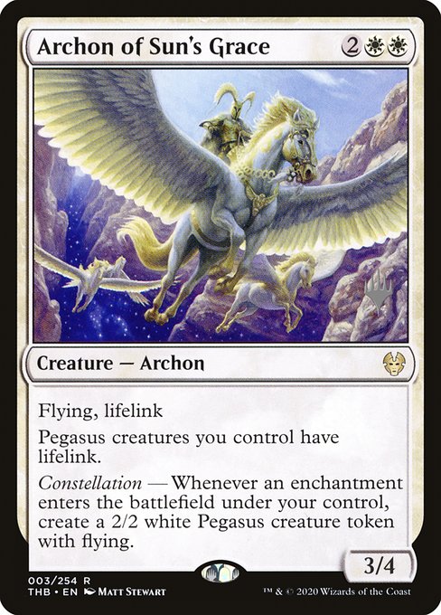 Archon of Sun's Grace from Theros Beyond Death Promos
