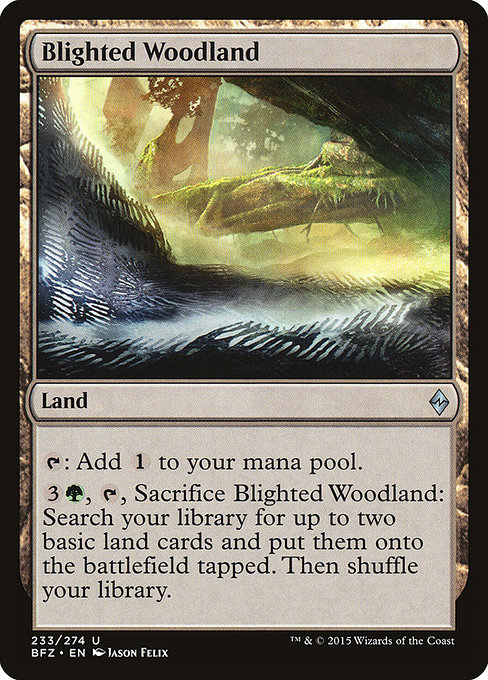 Blighted Woodland from Battle for Zendikar