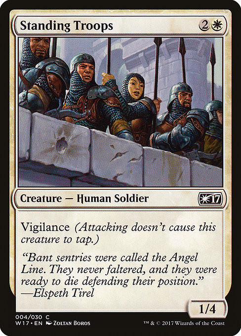 Standing Troops highlighted card art