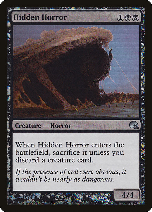Hidden Horror highlighted card art