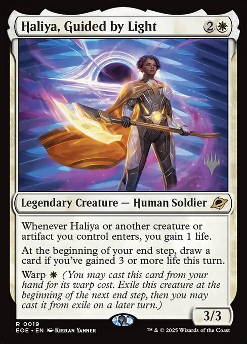 Haliya, Guided by Light from Edge of Eternities Promos