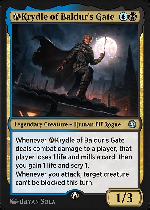 A-Krydle of Baldur's Gate highlighted card art