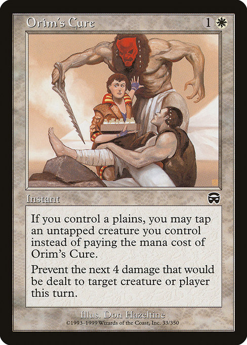 Orim's Cure highlighted card art