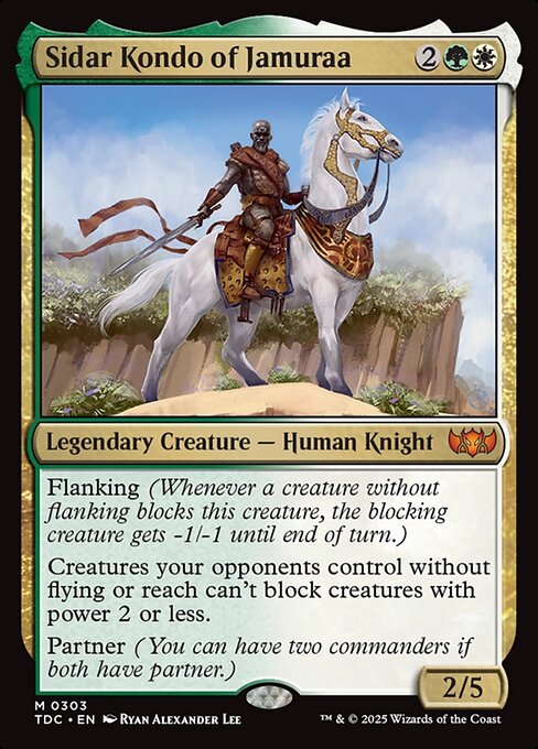 Sidar Kondo of Jamuraa highlighted card art