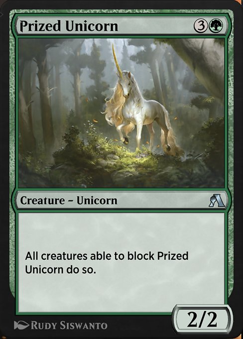 Prized Unicorn highlighted card art