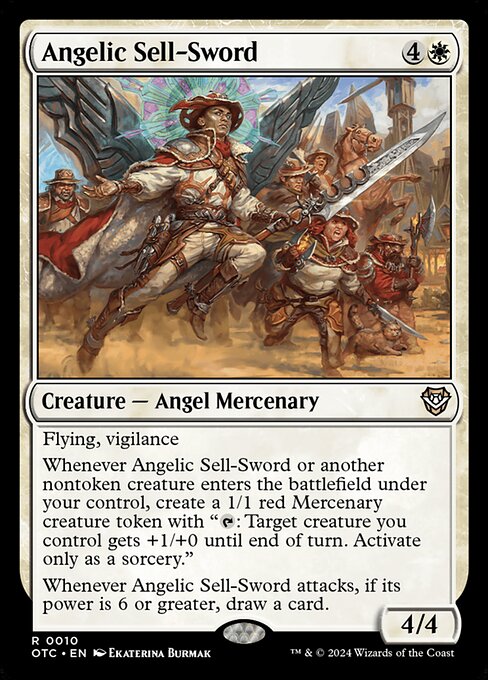 Angelic Sell-Sword highlighted card art