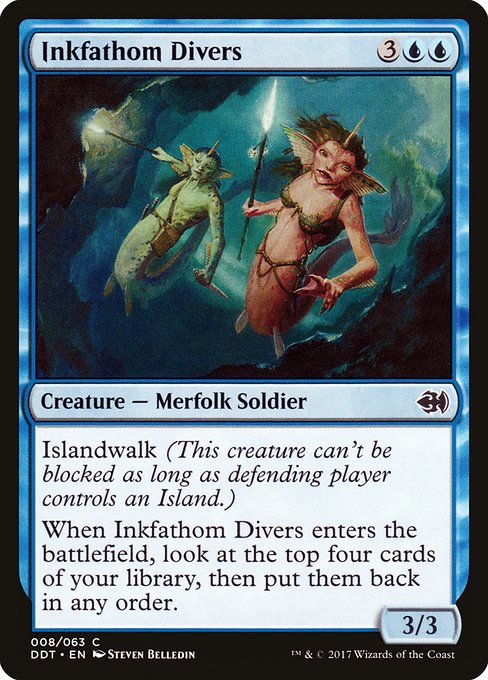 Inkfathom Divers from Duel Decks: Merfolk vs. Goblins