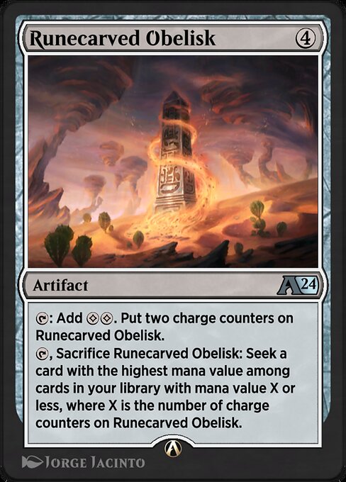 Runecarved Obelisk highlighted card art