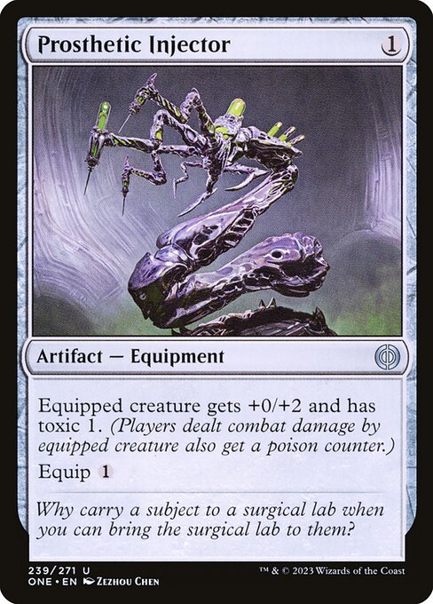 Prosthetic Injector highlighted card art