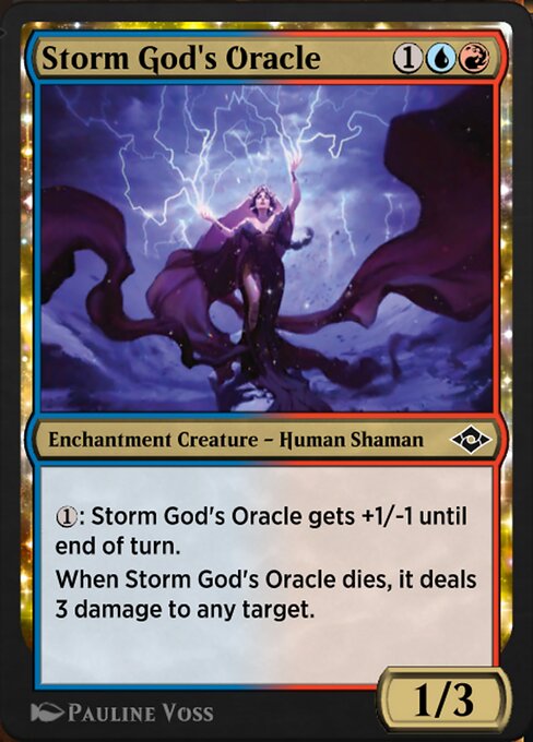 Storm God's Oracle highlighted card art