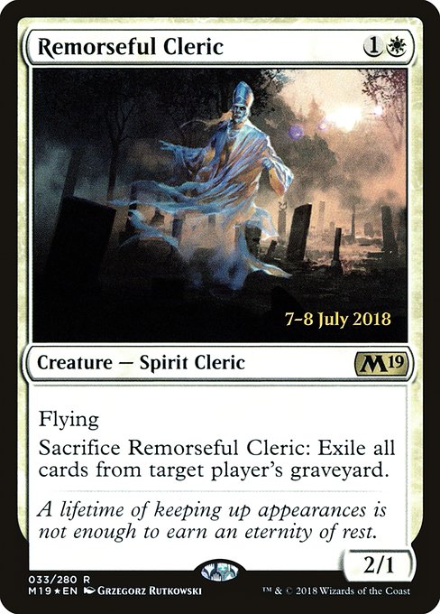 Remorseful Cleric from Core Set 2019 Promos