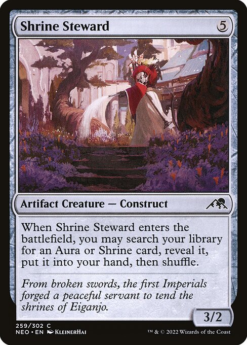 Shrine Steward highlighted card art