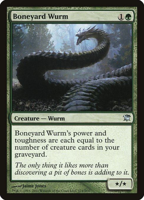 Boneyard Wurm from Innistrad