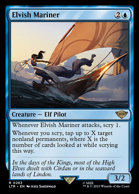Elvish Mariner highlighted card art