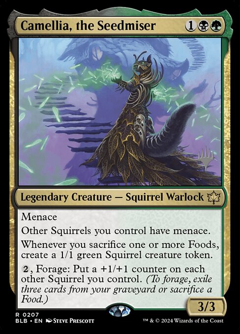 Camellia, the Seedmiser from Bloomburrow Promos