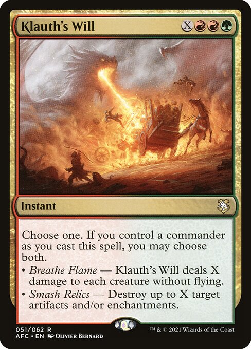 Klauth's Will highlighted card art