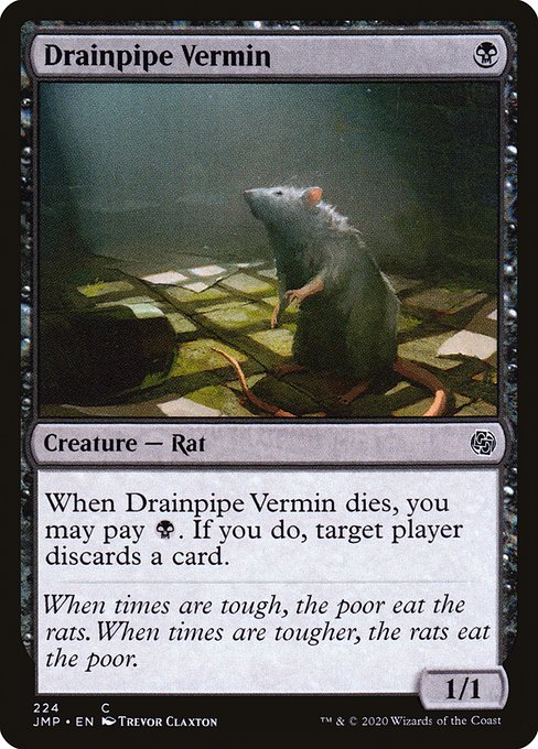 Drainpipe Vermin highlighted card art