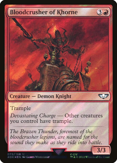 Bloodcrusher of Khorne highlighted card art