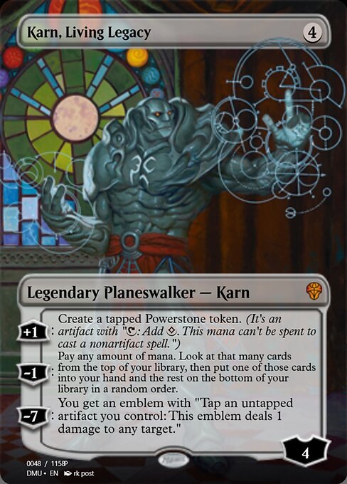 Karn, Living Legacy highlighted card art
