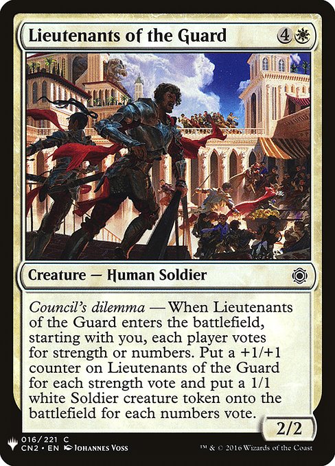 Lieutenants of the Guard highlighted card art