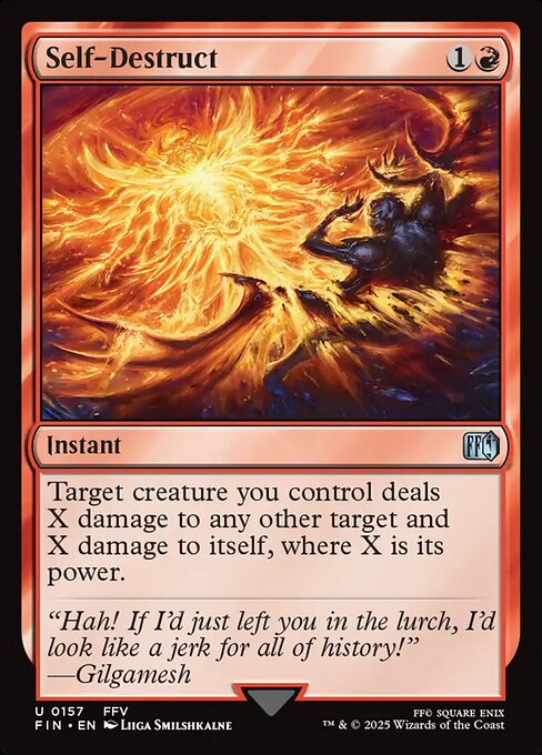 Self-Destruct highlighted card art
