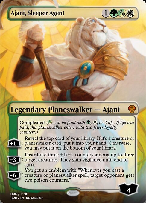 Ajani, Sleeper Agent highlighted card art