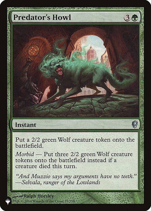 Predator's Howl highlighted card art