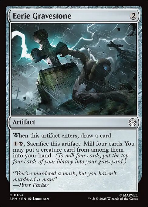 Eerie Gravestone highlighted card art