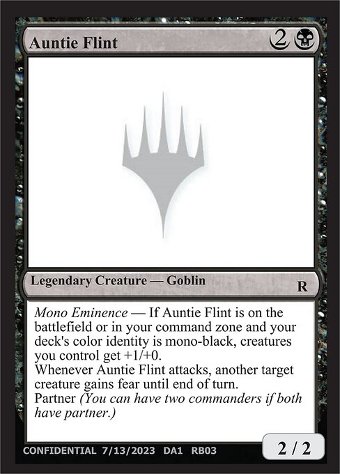 Auntie Flint highlighted card art