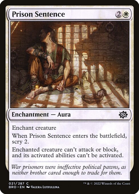 Prison Sentence highlighted card art